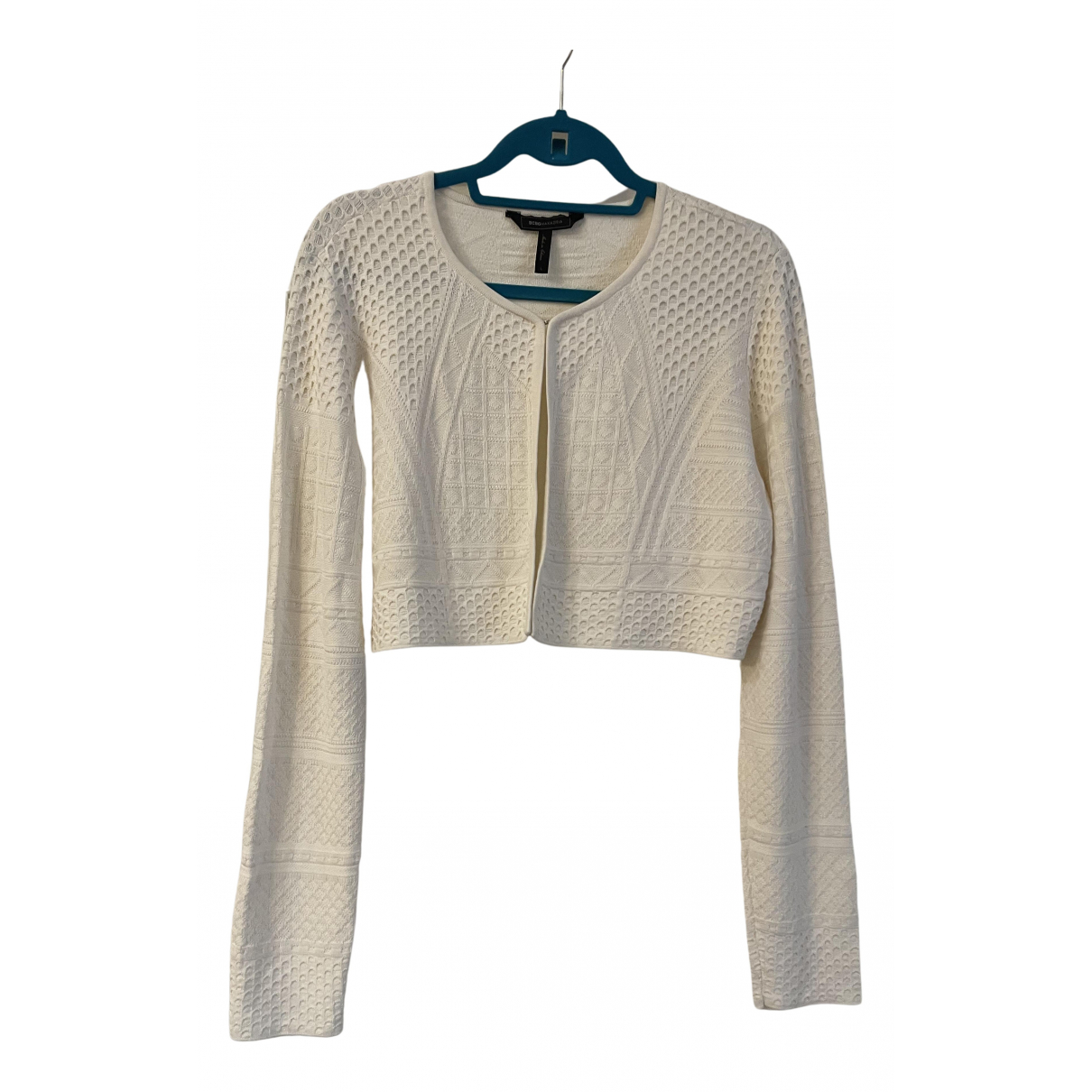 Silk cardigan Bcbg Max Azria White size 